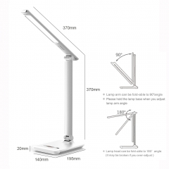 home kids sutdy office eye-caring LED table lamp with USB output & RGB colorful light for office