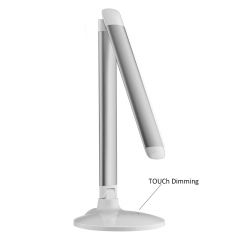 Foldable LED table lamp with 3-C light modes touch dimmer and calendar display