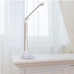 Foldable LED table lamp with 3-C light modes touch dimmer and calendar display