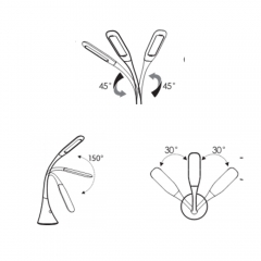 New Eye-Caring flexible arm LED desk lamp