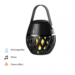 outdoor garden camping Flame Imitation Light With Bluetooth Speaker