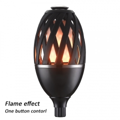 Outdoor garden Waterproof led flame lamp rechargeable torch light flickering lamp