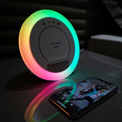 Night Light LED Nightstand Table RGB Lights with Wireless Charger and Speaker A21