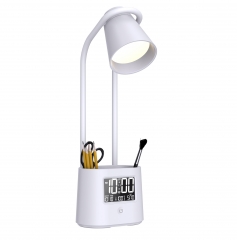 Multi Function LED Desk Lamp With Pen Holder LCD Display and USB Output