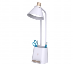 New design eye-caring desk lamp with wireless charger for reading study