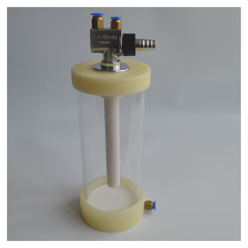 Mini Testing barrel hopper for coating with IG02 powder injector