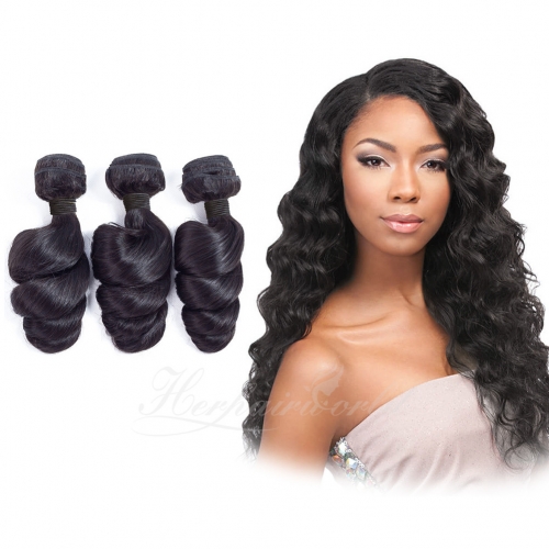 Wholesale Luxury Loose Wave 100% Virgin Human Hair(100grams/bundle)