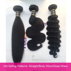 Hot Selling Patterns 12/14/16inches Full Bundles Sample Straight/Body Wave/Deep Wave