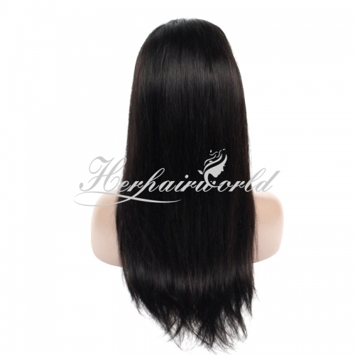 Straight Frontal Lace Wig(Natural Black)