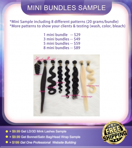 Free Shipping 20 Grams Mini Bundles Sample(8 Different Patterns for Choice)