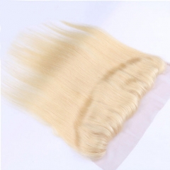 Wholesale  Platinum Blonde #613 Straight 13*4 Lace Frontal