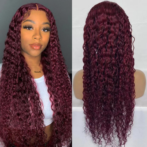 Water Wave #99J 13*4 Frontal Transparent Lace Wig