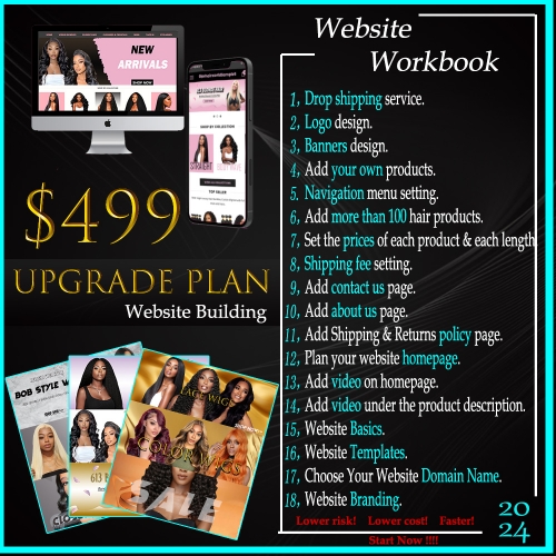 $499 Upgrade Plan Website Building Free Drop Shipping Service without any stock