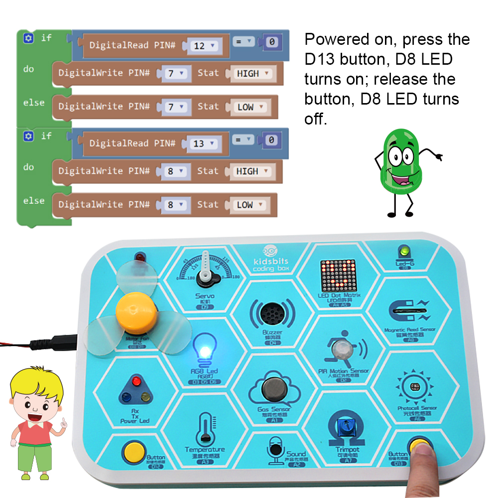 Kidsbits Intelligent Traffic System Kit for Arduino Compatible Lego Series  STEM Education DIY Kit