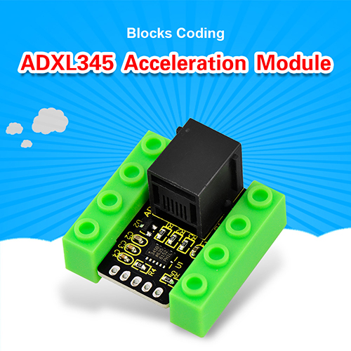 kidsbits Blocks Coding ADXL345 Acceleration Module (Black and Eco-friendly)