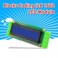kidsbits Blocks Coding I2C 1602 LCD Module (Black and Eco-friendly)