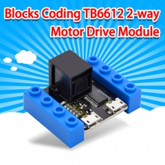 kidsbits Blocks Coding TB6612 2-way Motor Drive Module (Black and Eco-friendly)