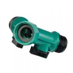 Plastic 2-way garden water hose splitter