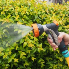 Plastic 9-pattern garden water trigger nozzle