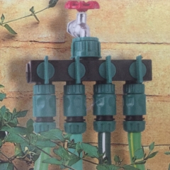 Kunststoff-4-Wege-Gartenwasserschlauch-Splitter