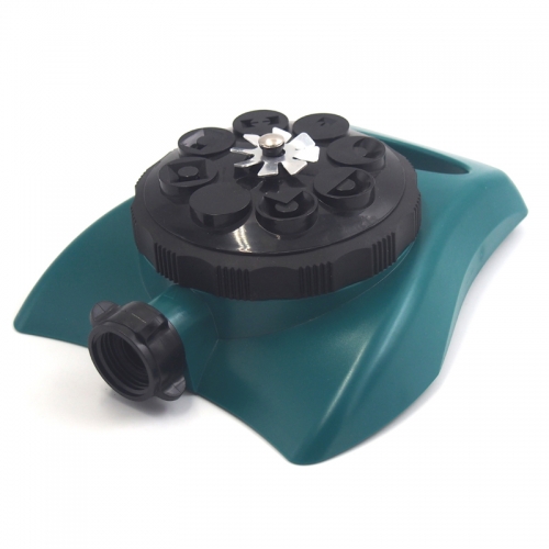 Plastic 8 pattern garden Turret sprinkler