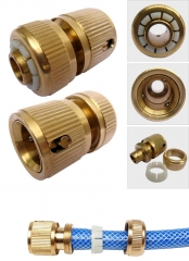 Brass 1/2 inch garden hose quick connector