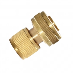 Brass 3/4 inch garden hose quick connector