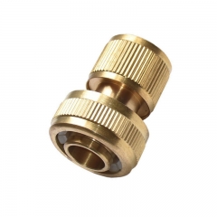 Brass 3/4 inch garden hose quick connector