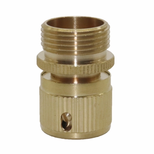 3/4" male brass garden hose quick connector