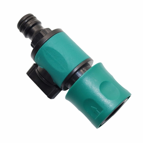 Plastic Garden Hose Quick Connector With Valve