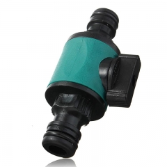 Garden Hose 2-Way Connector with valve