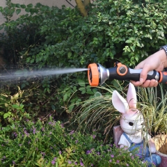 Multi-pattern garden water hose nozzle