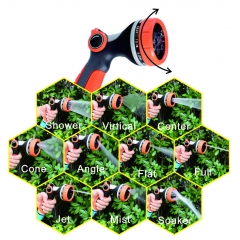 Pistolet pulvérisateur de jardin en plastique à 10 motifs