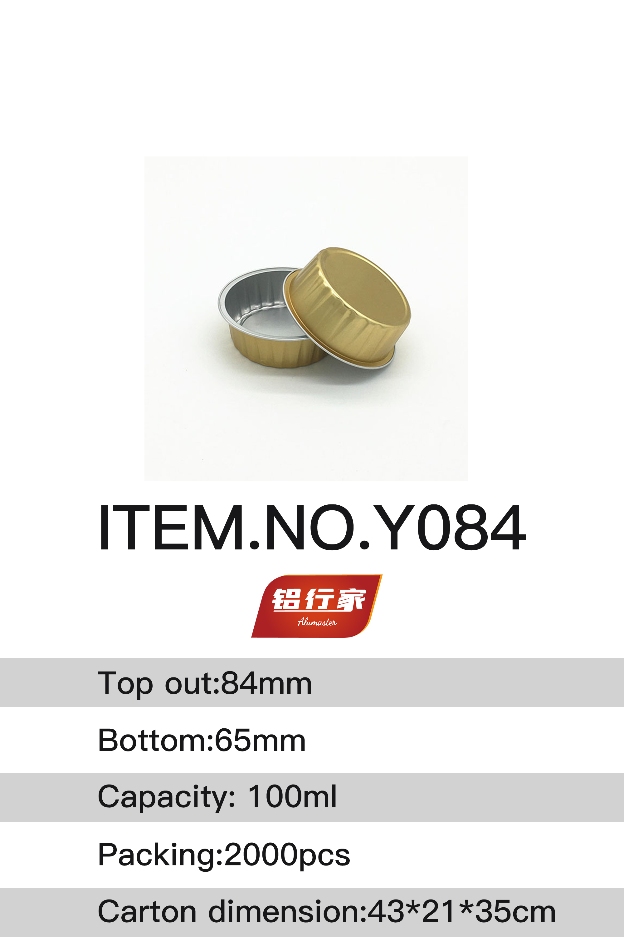 ITEM.NO.Y084/100