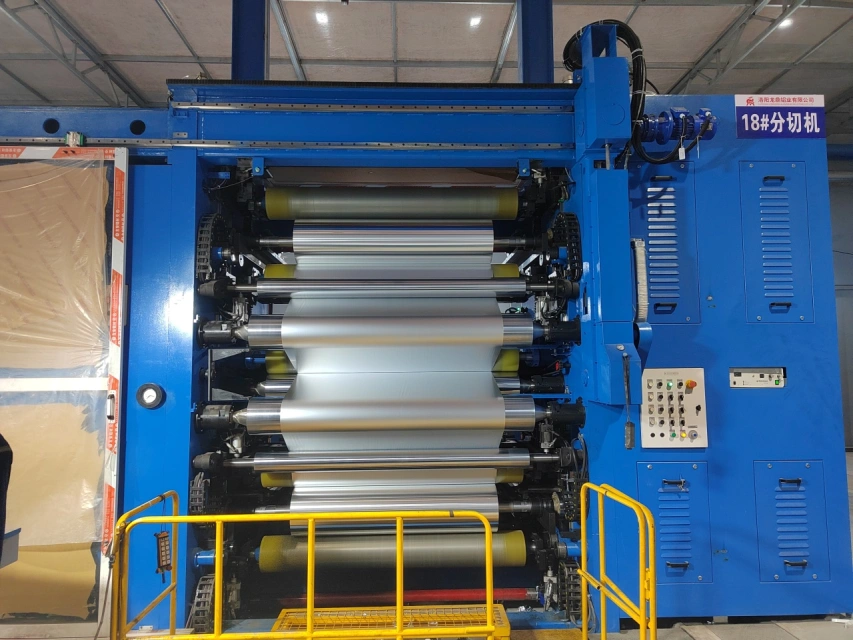 The NO. 18th slitting machine for Longding’s Battery Foil/Light Gauge Foil project with annual output 100,000 ton Puts into Operation