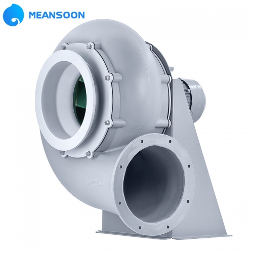 MPCF-250-B2T-FL Anti-corrosive Chemical Resistant PP Plastic Centrifugal Fan with Flange for Lab Ventilation