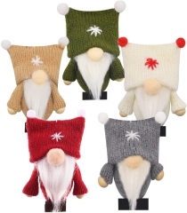 Christmas Gnomes Decorations, Swedish Gnome Ornaments, Stuffed Gnomes for Christmas Home Decor, Scandinavian Santa Gnome Christmas Tree Hanging, Chris