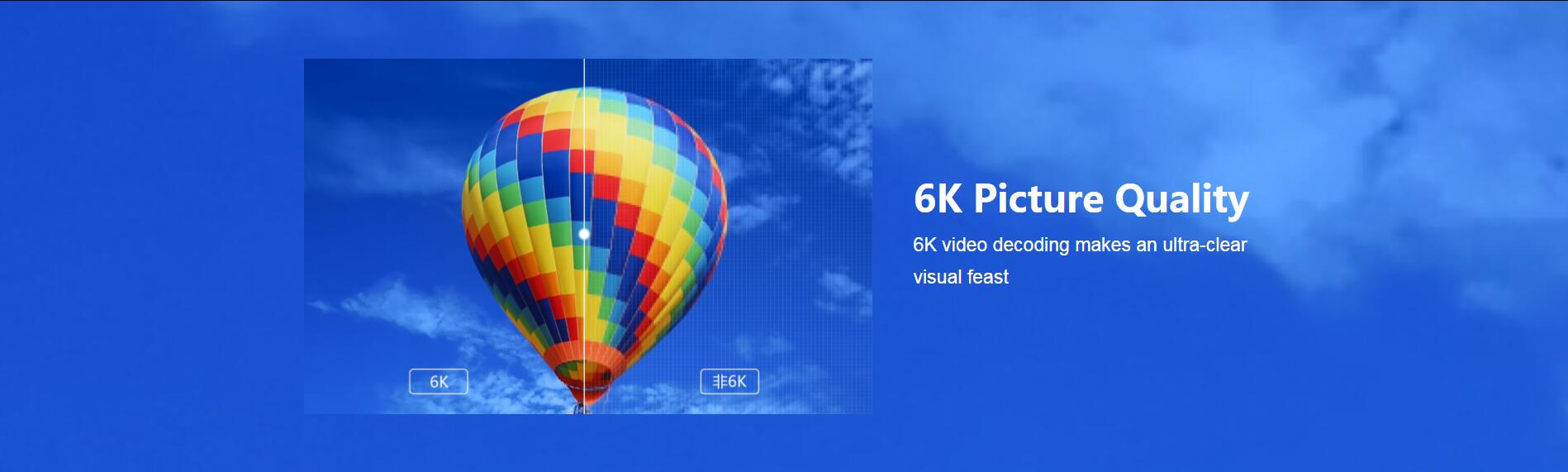 Телевизионная приставка EVPAD 5Max — качество изображения 6K