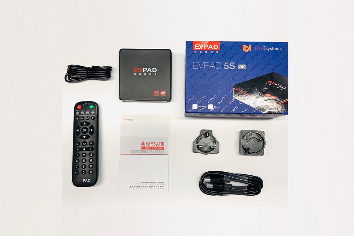 EVPAD 5S Best Smart Voice AI TV Box - Best Android TV Box, 100 