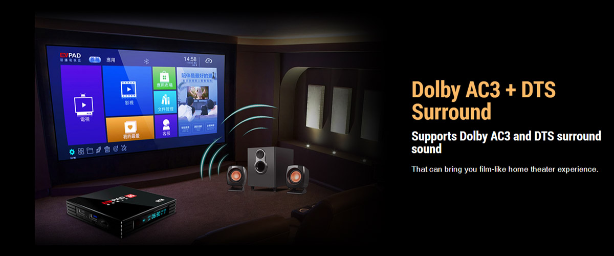 EVPAD 3Pro กล่องสมาร์ททีวี