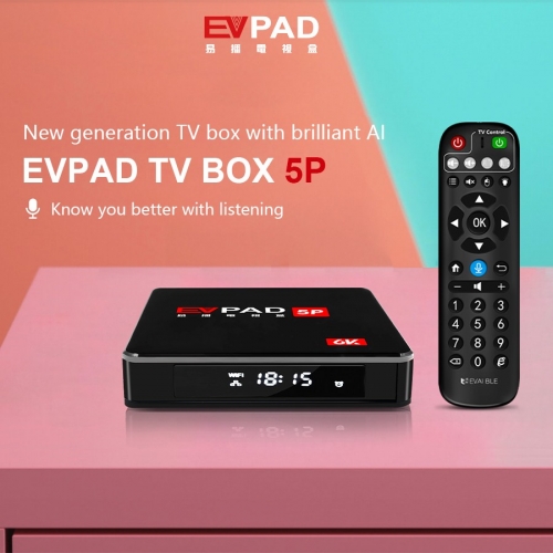 Evpad 5p 6k Ai Voice Smart Tv Box High Performance 1000 Movie Live Channels Evpad Tv Box