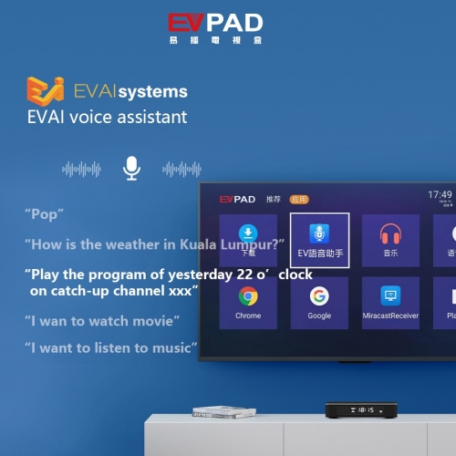 EVPAD 5P 6K AI音声スマートTVボックス - 高性能, 1000ムービー & ライブチャンネル,EVPADTVボックス