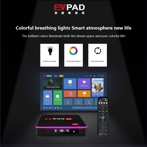 EVPAD 5P 6K AI Voice Smart TV Box - High Performance, 1000+ Movie 