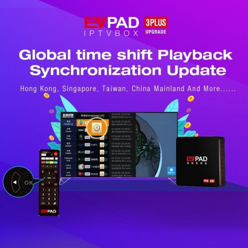 スマホ・タブレット・パソコン EVPAD 3Plus Upgrade / Android TV Box EVPAD3PlusスマートTVボックス -スマート6K、無料のライブ
