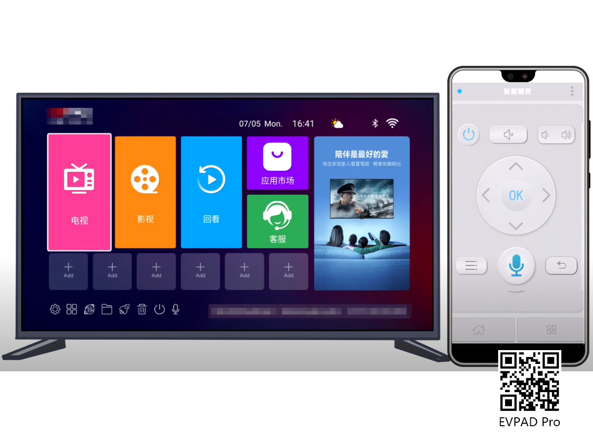 คุณสมบัติใหม่ของ EVPAD 6P - รีโมทคอนโทรลมือถือ : ตัวช่วยสร้างอัจฉริยะ