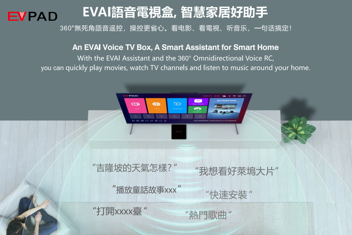 EVAI Voice EVPAD 6S - ผู้ช่วยอัจฉริยะสำหรับบ้านอัจฉริยะ