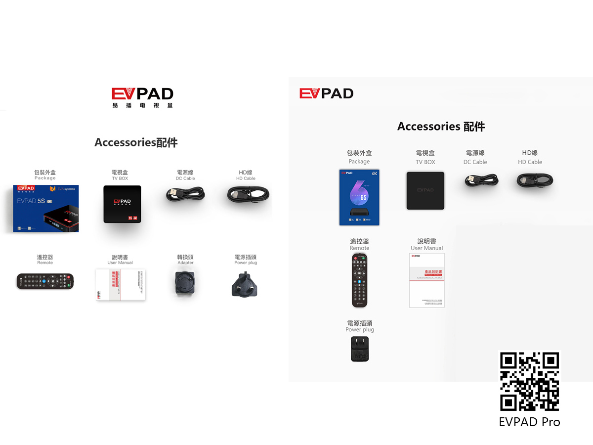 Danh sách kênh truyền hình Đài Loan trong EVPAD TV Box