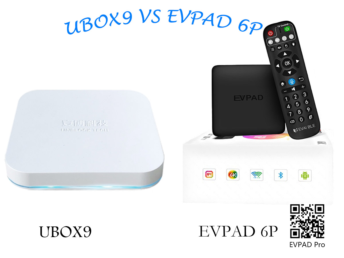 EVPAD 6P VS UBOX9, quem é a caixa de TV mais forte em 2021?