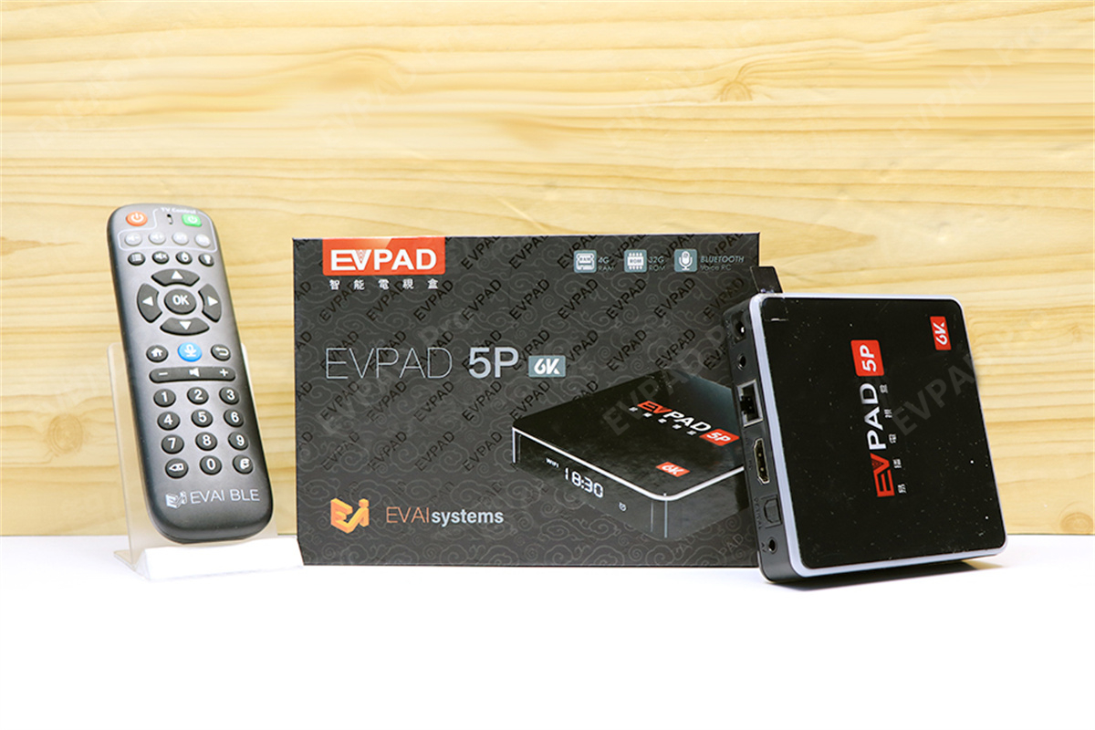 EVPAD 5P 6K AI Voice Smart TV Box - High Performance, 1000+ Movie 
