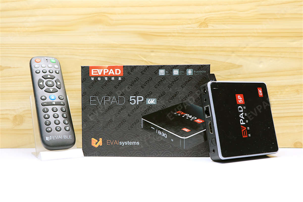 EVPAD 5P 6K AI Voice Smart TV Box - High Performance, 1000+ Movie & Live Channels